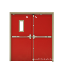 factory direct sale Fire-rated Customised Modern Steel double Entry Security Doors manufacturer